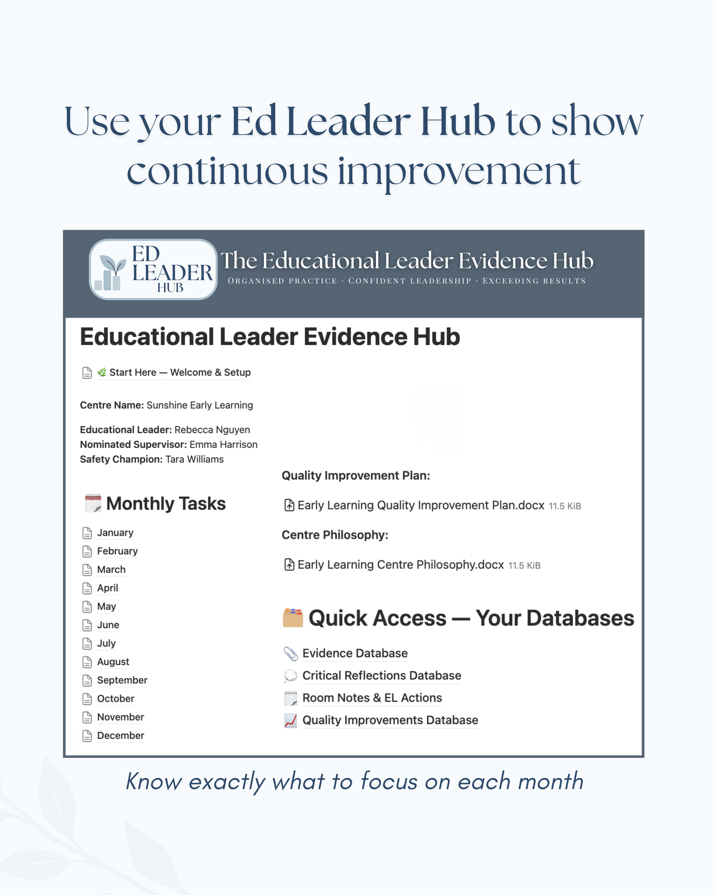 The Educational Leader Evidence Hub